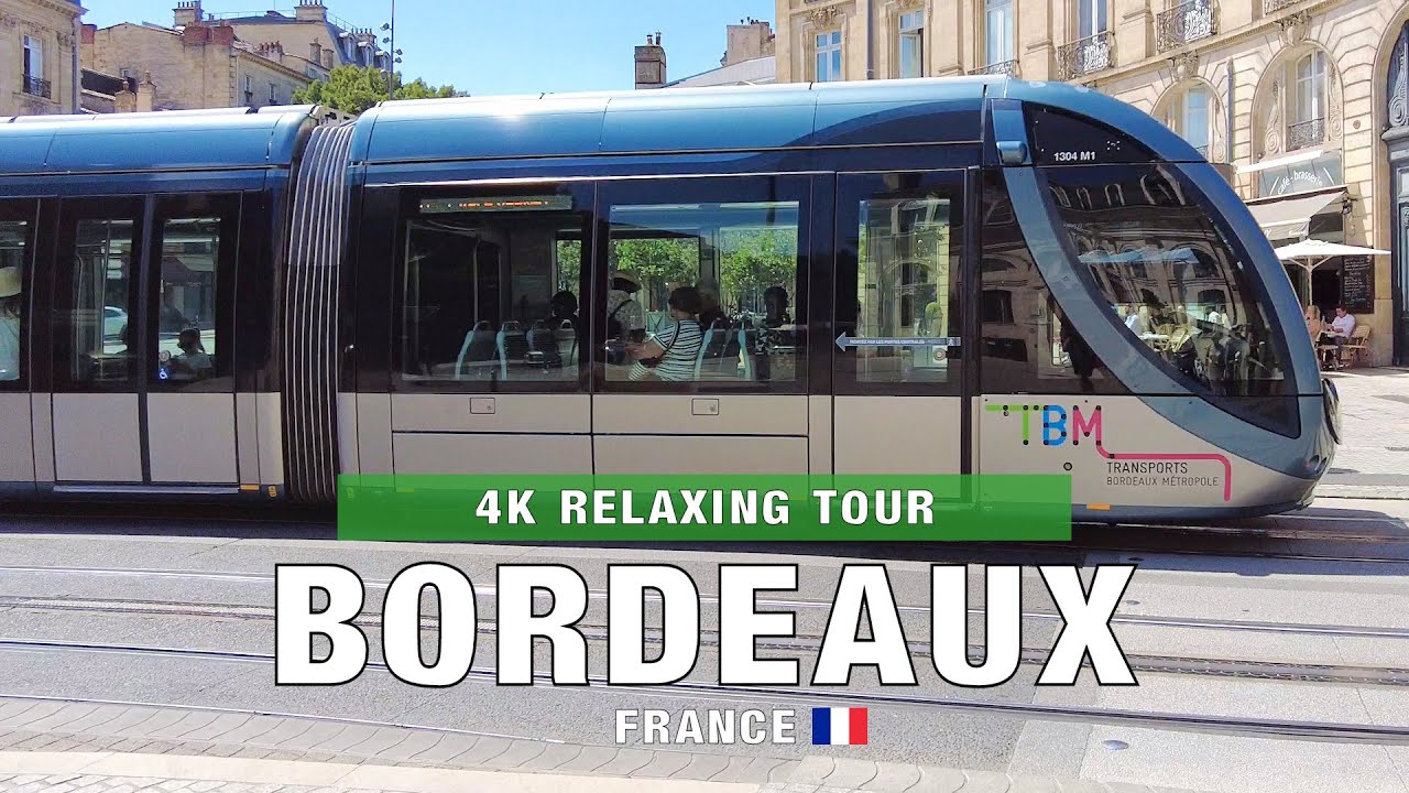 Bordeaux France | City Walking Tour | 4K 60fps