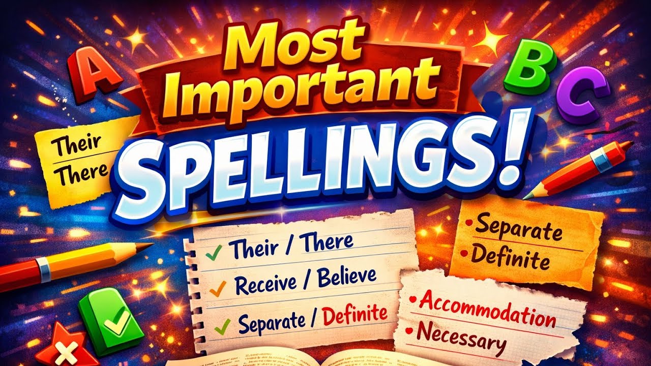 “Most Important Spellings You Must Know! 📚✨” | Shayna Steno Classes