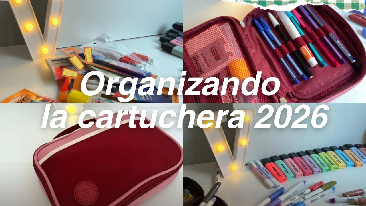 Organizando mi cartuchera ✏️ 2026 | versión extendida 