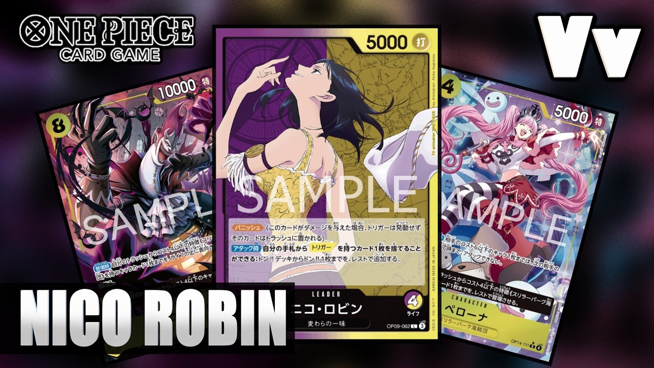 One Piece TCG: PY Нико Робин — угроза (OP-14), уничтожение ресурсов в сочетании с триггерным темпом