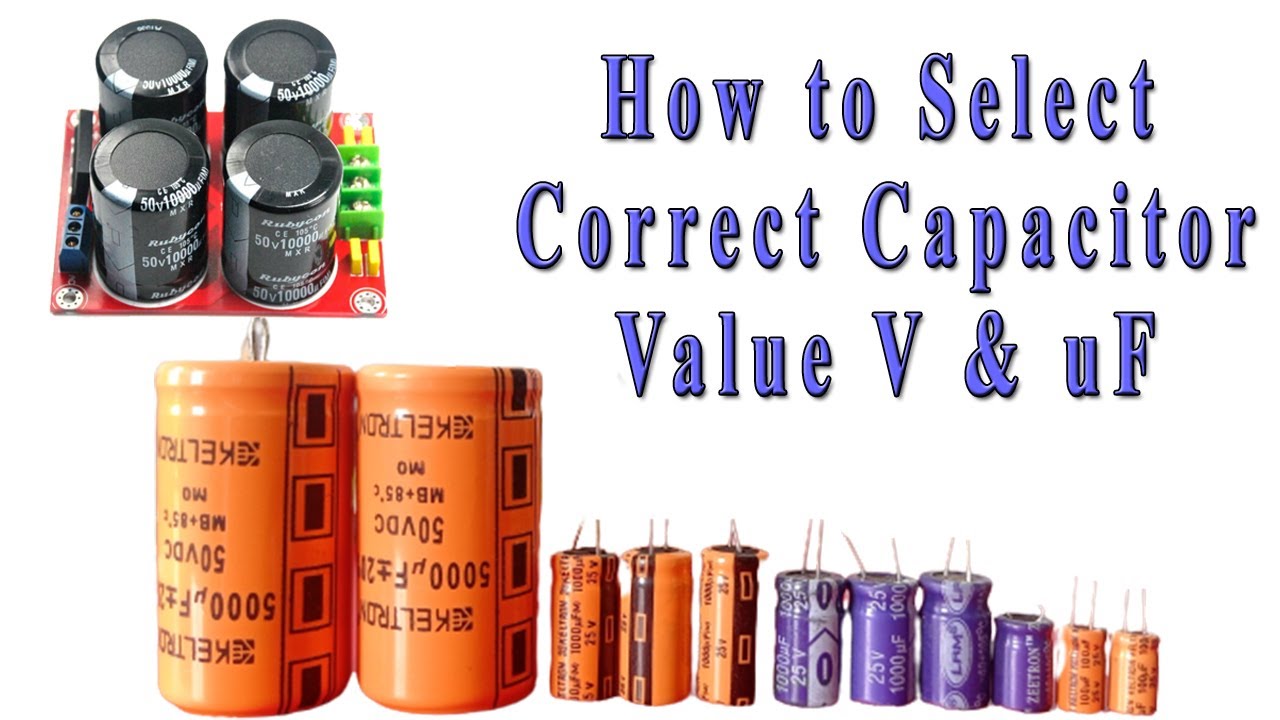 How to Select Correct Capacitor Value Voltage UF in Transformer | 2.1 5.1 Amplifier | M42 TECH