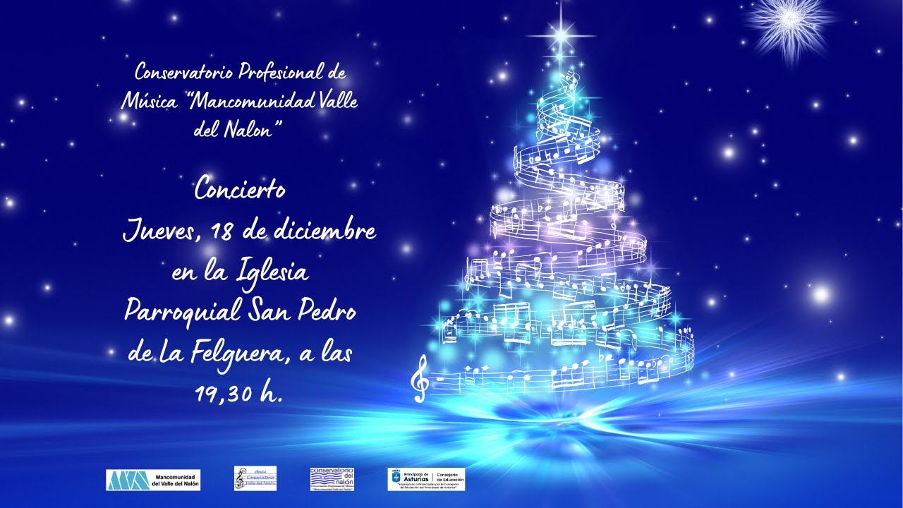 Concierto de Navidad 18 de diciembre 2025. Conservatorio de Música del Nalón.