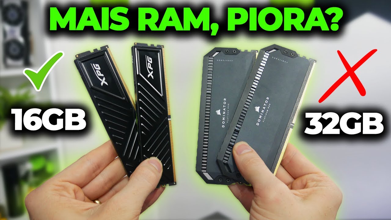 PASSAR DE 16GB RAM PARA 32GB RAM É DINHEIRO JOGADO FORA? #DÚVIDAS DE INFORMÁTICA
