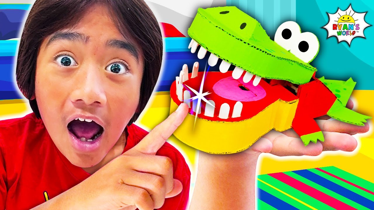 How to make your own DIY Alligator Teeth game Pretend Play