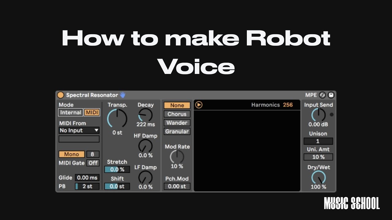Robot Voice in Ableton Live