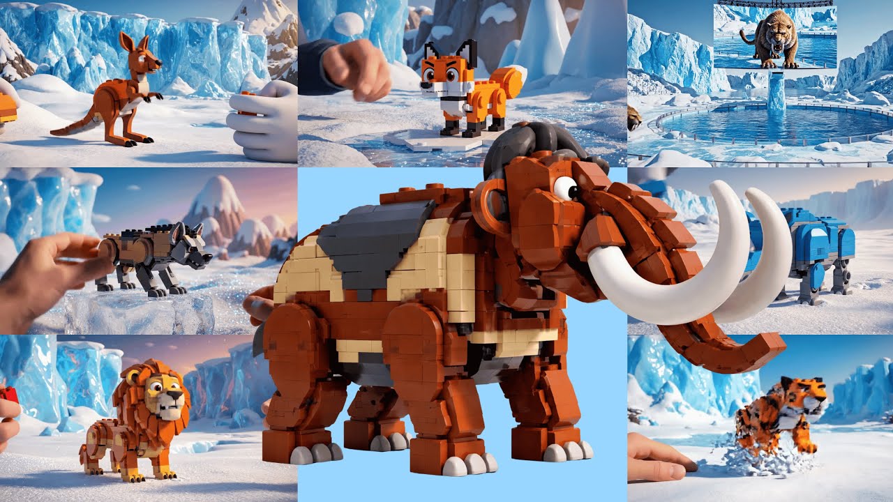 🧊 LEGO Ice Age Animals ABC Song | Alphabet Song for Kids | Jumpy Jungle TV