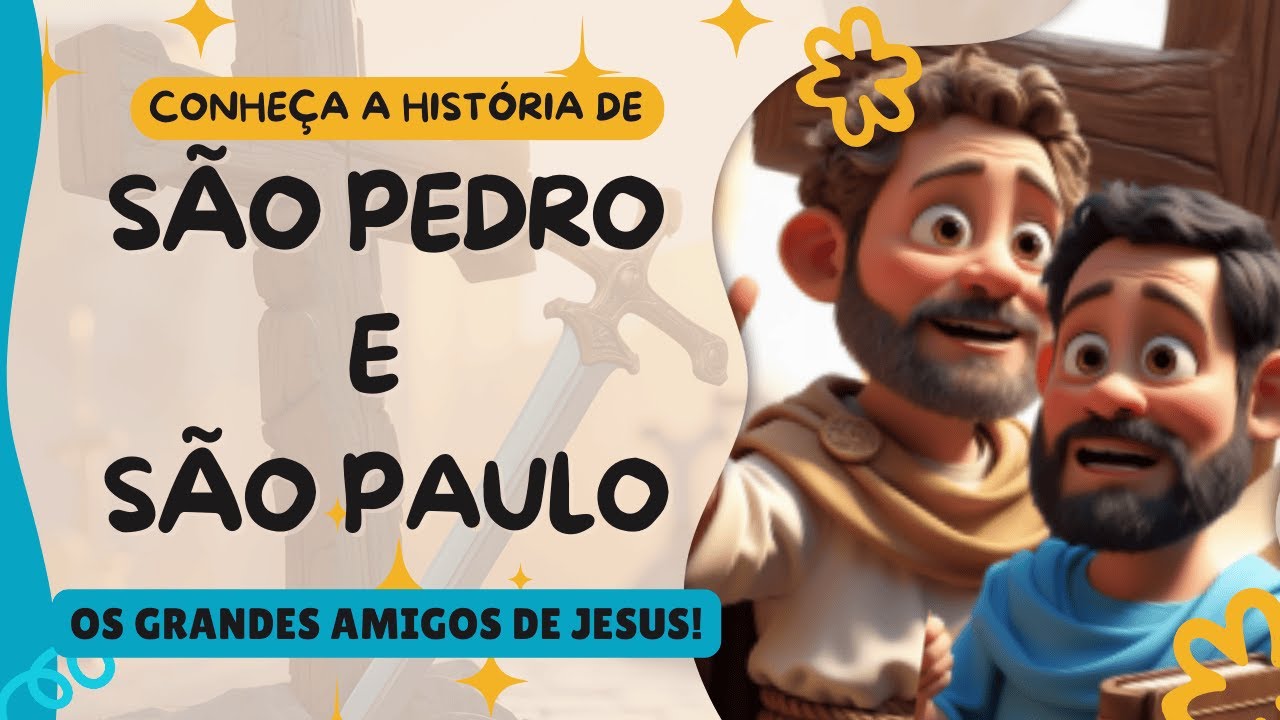 São Pedro e São Paulo 🕊️🧡 Conheça a História Dos Grandes Amigos de Jesus! | Coração de Criança
