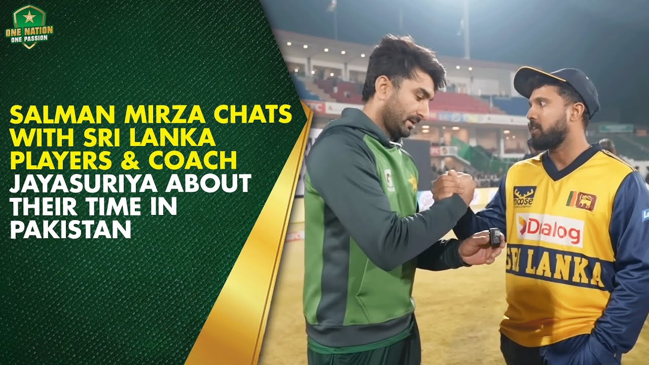 Salman Mirza Chats with Sri Lanka Players & Coach Jayasuriya About Their Time in Pakistan 🇵🇰💚🇱🇰