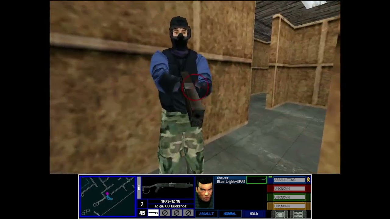 Rainbow Six Rogue Spear PC - Training Maze Terrorist Hunt One Man One Shot Challenge!