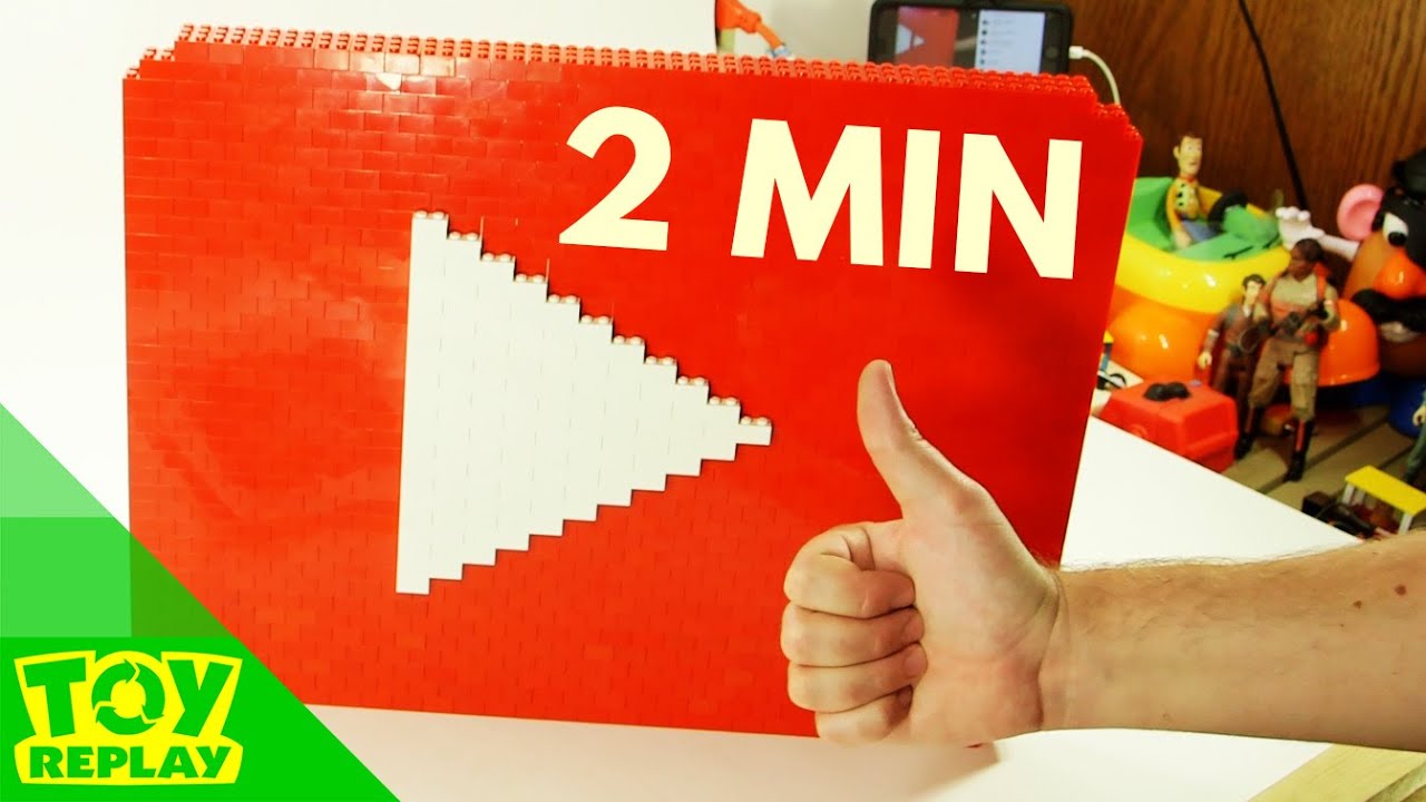 Building LEGO Play Button in HIGH SPEED #BooneBuilds