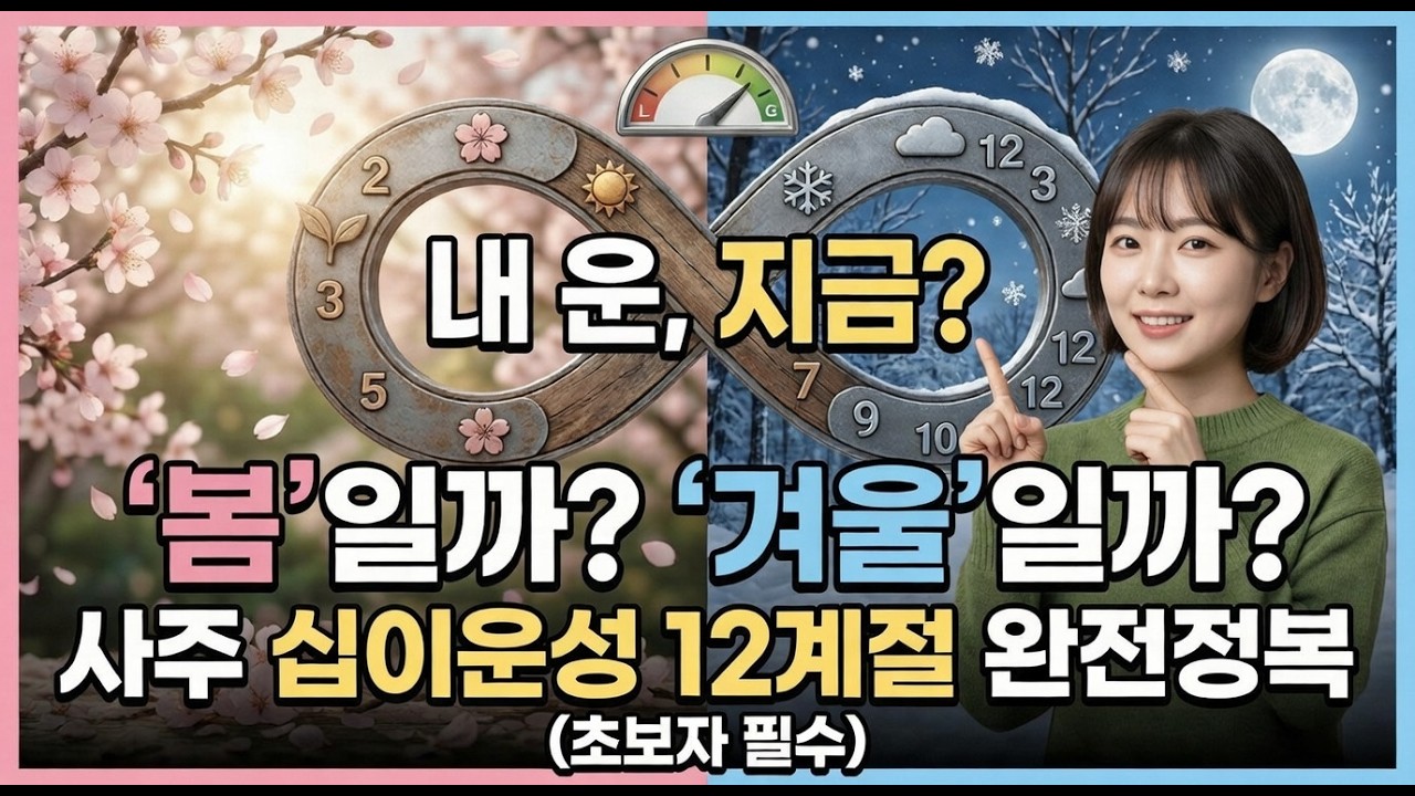 사주 초보도 5분이면 이해하는 십이운성 인생 12계절