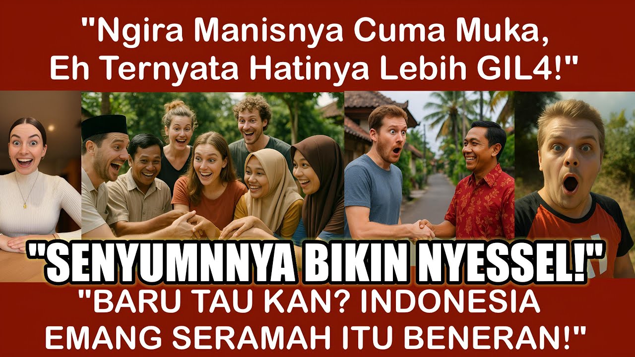 Dikira Orang Indonesia Pura Pura Ramah! Bule Langsung Kena Mental Pas Tau Sifat Asli Orang Indonesia