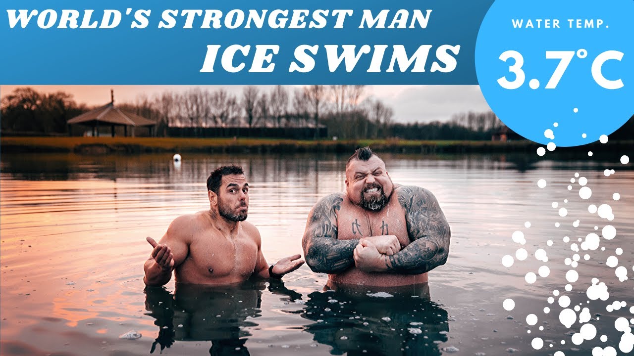 World's STRONGEST Man ICE SWIMS (3.7°C) ft. Eddie Hall