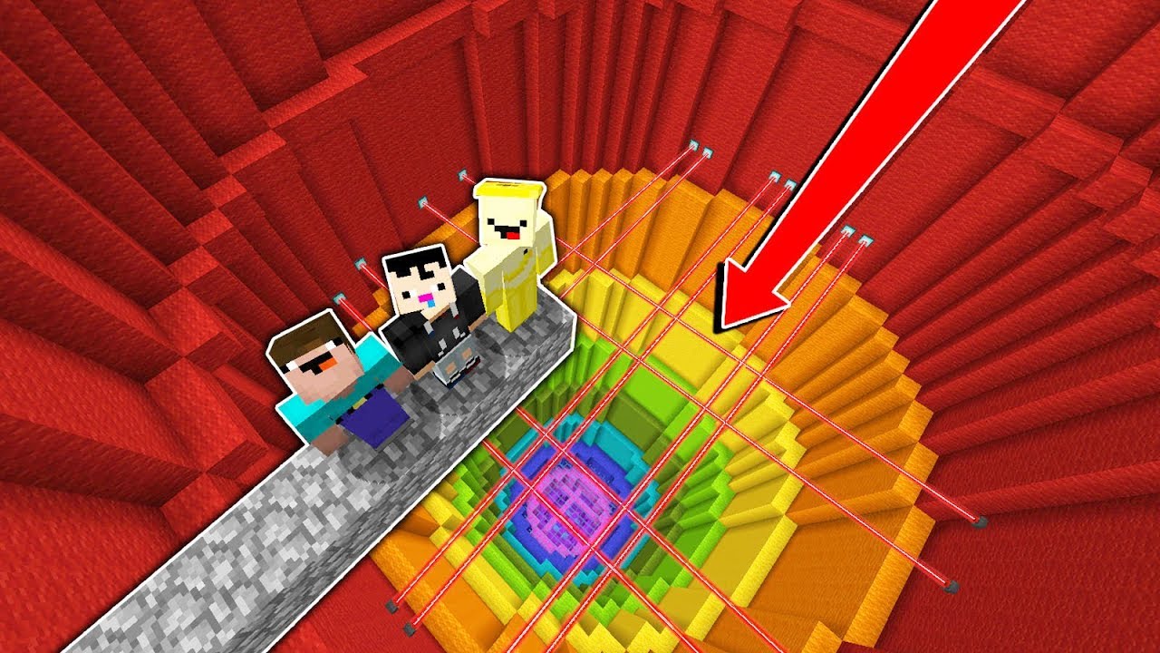 TÌM CÁI NÚT TRONG CÁI LỖ CẦU VỒNG KHÓ NHẤT MINECRAFT CÙNG GIÁO SƯ CHUỐI - ZEROS MINECRAFT