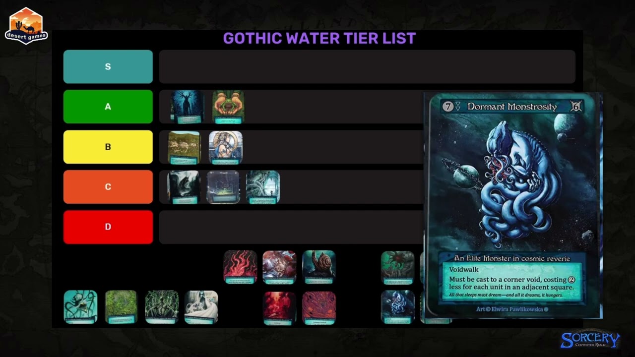 💧 “Making a Splash:  Sorcery: Contested Realm Gothic spoilers tier list