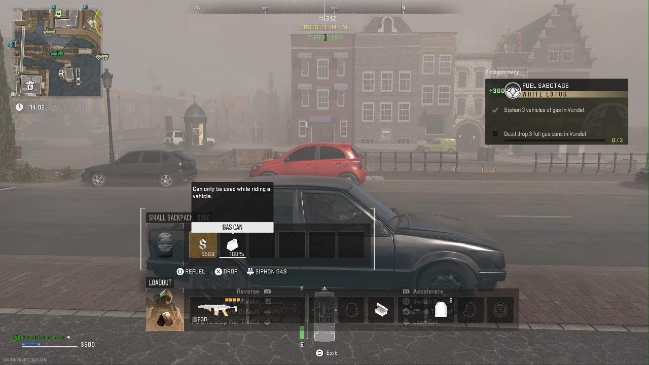 DMZ Fuel Sabotage. Siphon 3 Vehicles of gas in Vondel