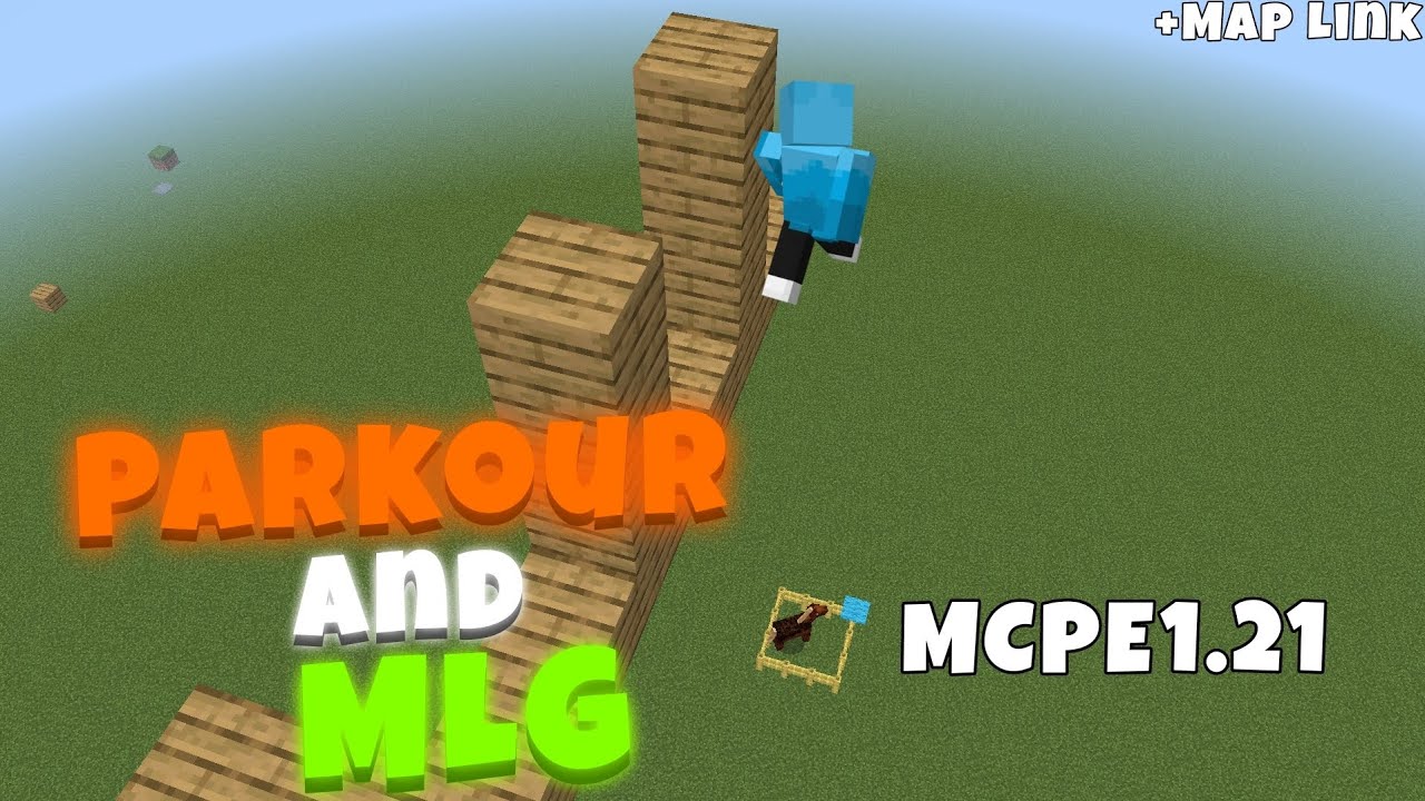 MCPE Hard Parkour and MLG/MCPE1.21/+MapLink