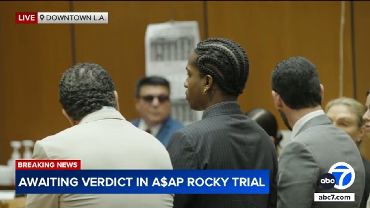 A$AP Rocky hears verdict, rushes to hug Rihanna