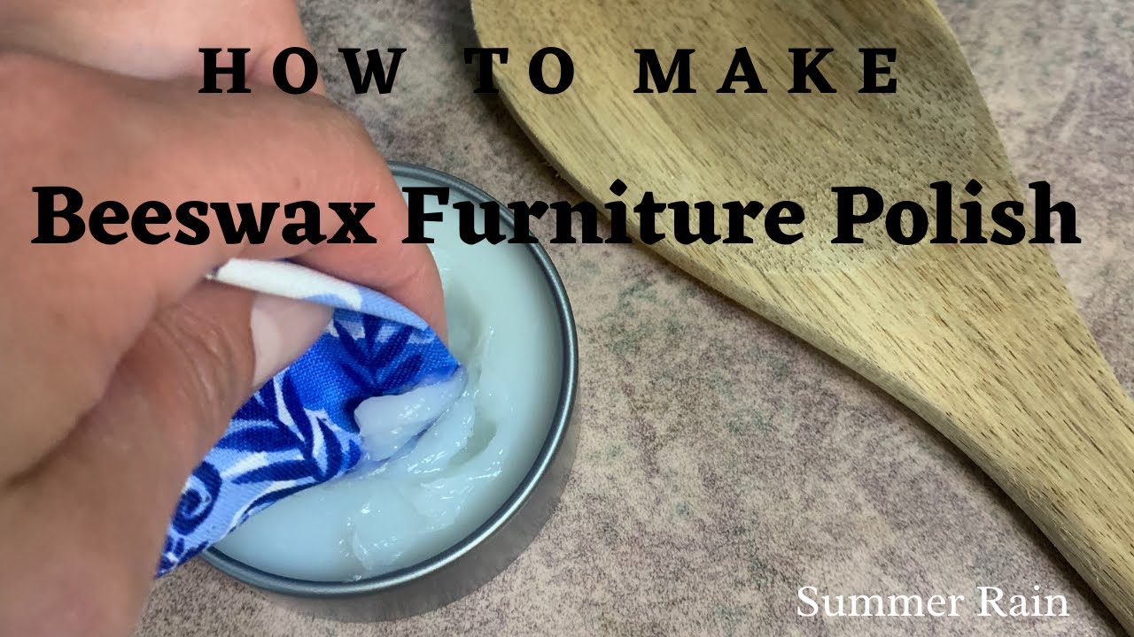 How to Make Natural Beeswax Furniture Polish (includes recipe)