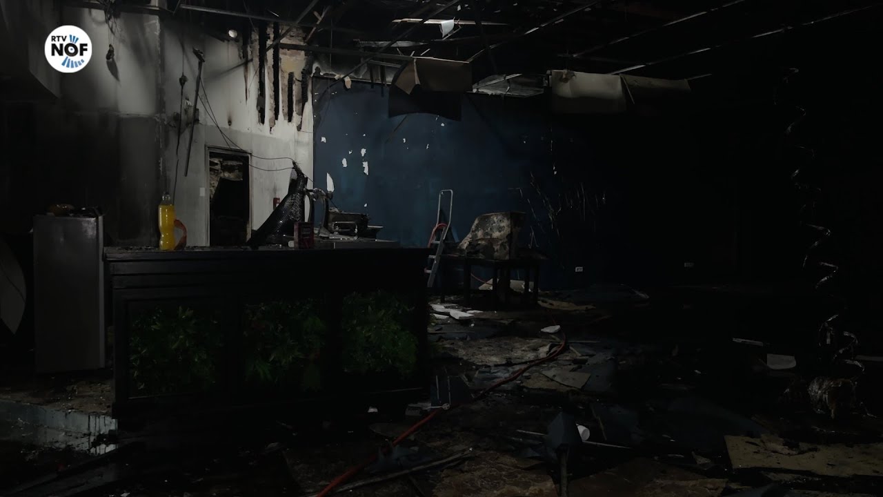 Schade grote brand in centrum Dokkum wordt zichtbaar: 