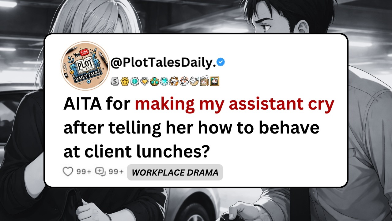 AITA for making my assistant cry after telling her how to behave at client lunches? | Reddit Stories