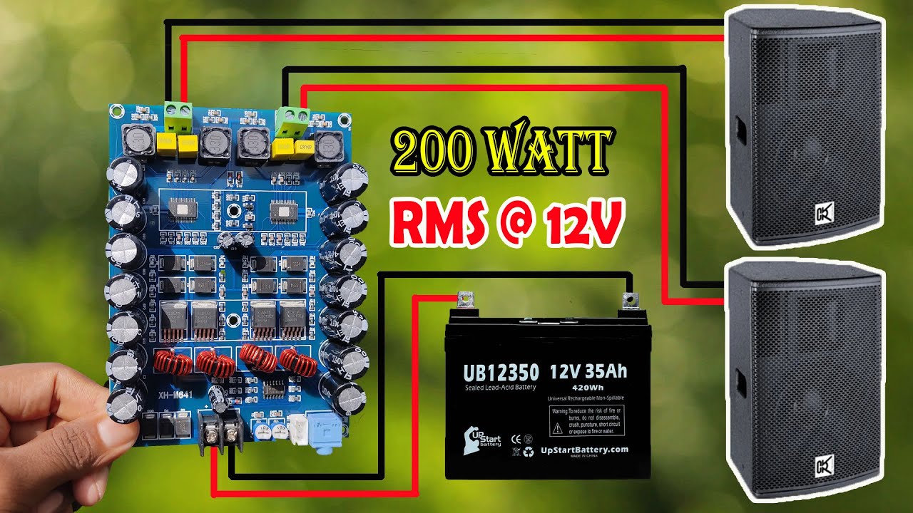 12V 200 Watt High Power Amplifier For Car/Home