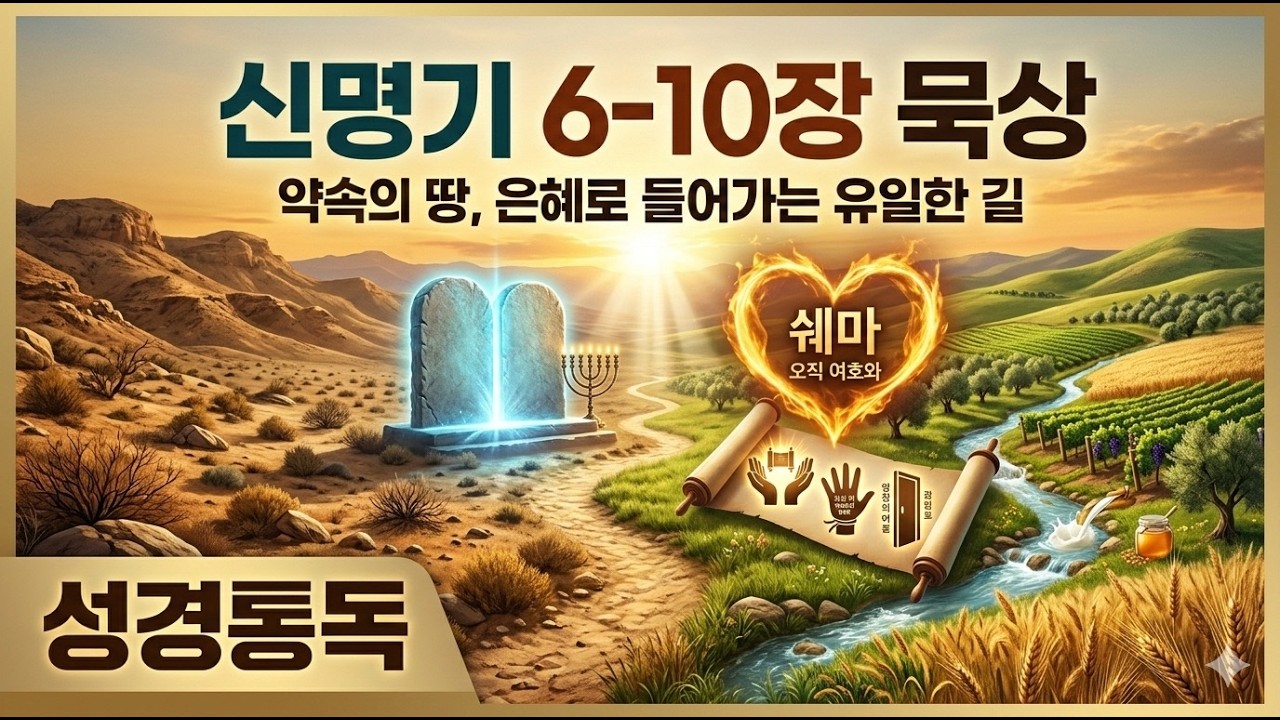 [신명기 6장~10장] 자녀에게 이것만은 꼭 가르치십시오 - 축복의 땅으로 들어가는 단 하나의 열쇠
