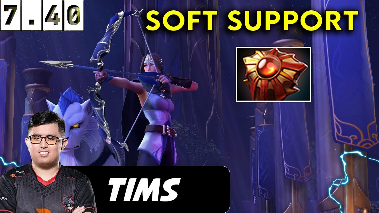 Tims Mirana Soft Support - Dota 2 Patch 7.40 Pro Pub Full Gameplay