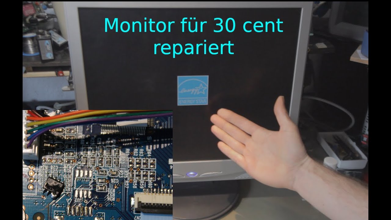 I-INC Monitor CY199 blinkt nur. Reparatur!