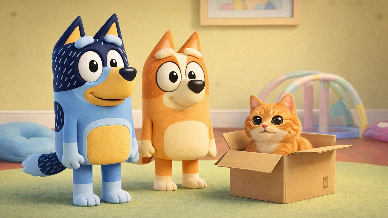Unexpected Guest: Why Is This Box Changing Everything? 📦😮🐱 | Bluey Animation