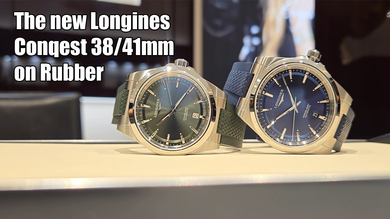 The new Longines Conquest 38/41mm on Rubber Strap - Versatility at its finest