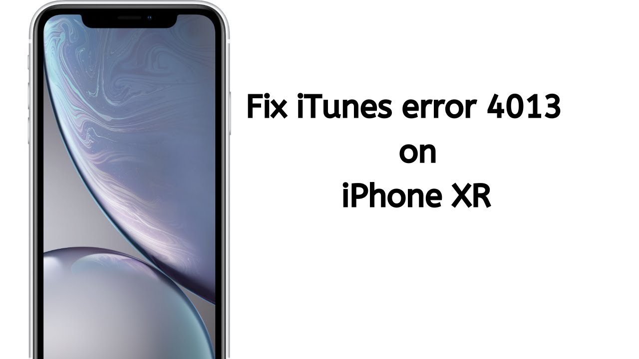 Fix iPhone XR 4013 error! Stuck on the blue screen.
