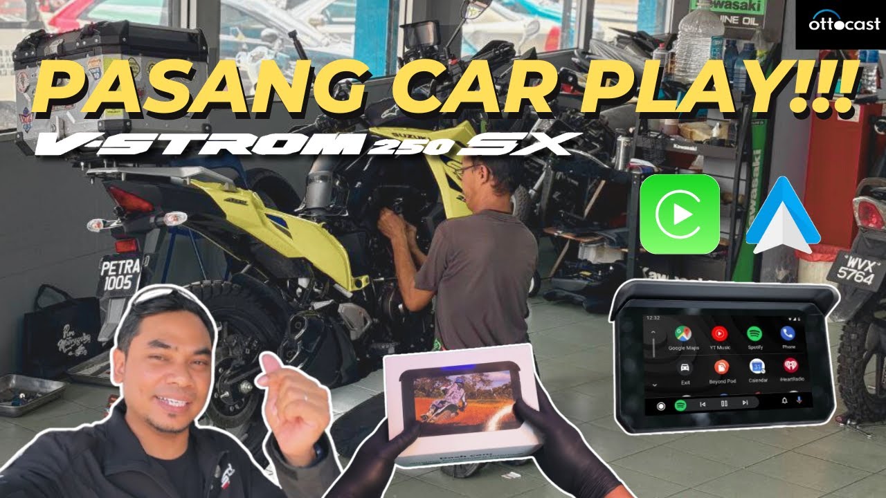 PASANG ANDROID AUTO DEKAT VSTROM 250 SX | @OTTOCAST LITE C5 SE