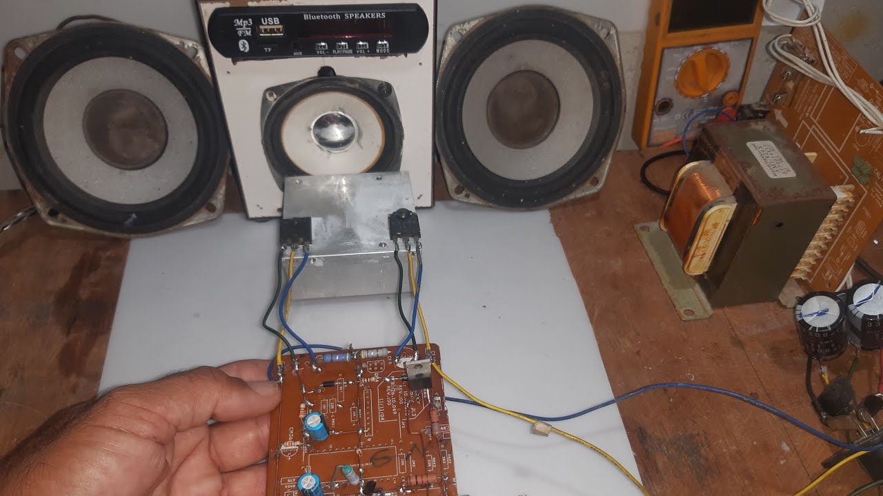 amplificador caseiro marsape 100w montagem passo a passo show de bola