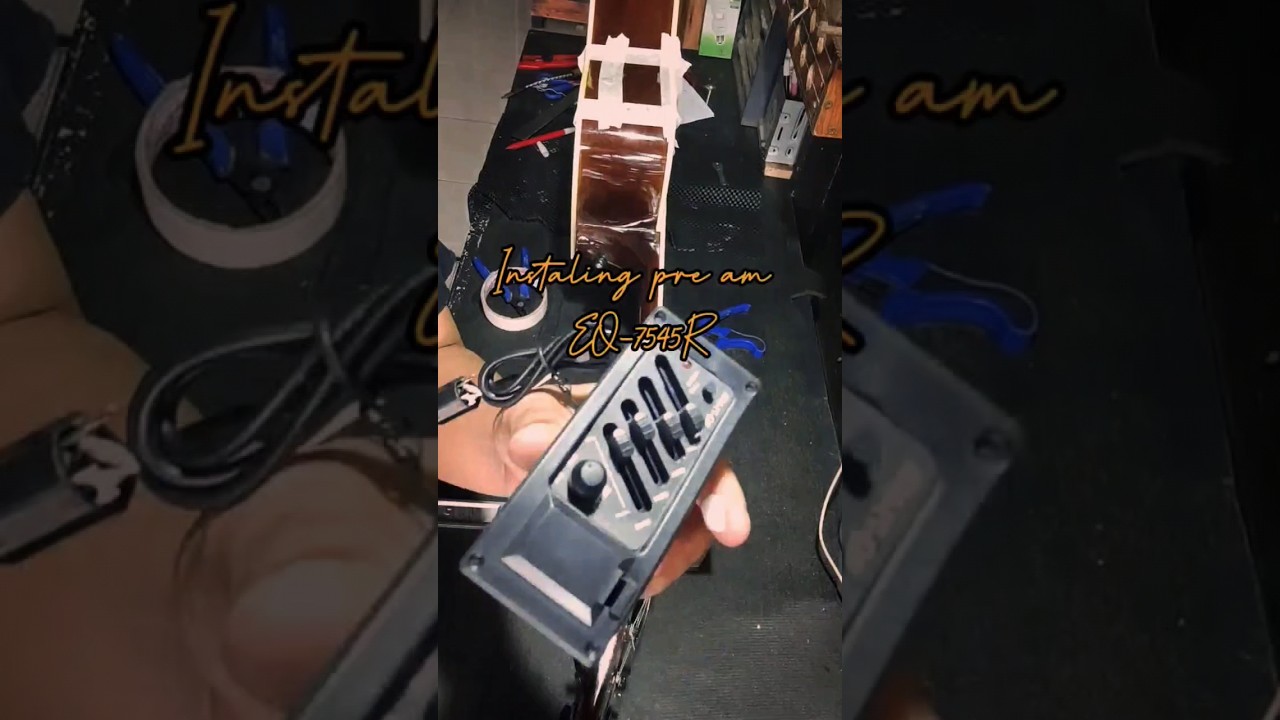 Cara Mudah Pasang Pre Amp EQ-7545R gitar akustik