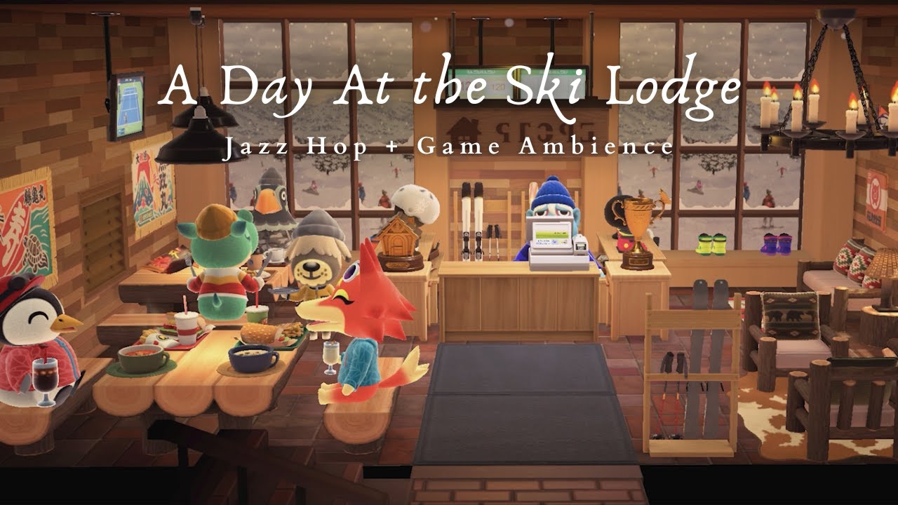 A Day At the Ski Lodge ⛷ Café Ambience + Chill Jazz Hop 1 Hour No Mid Ads 🎧 Study Music | Work Aid