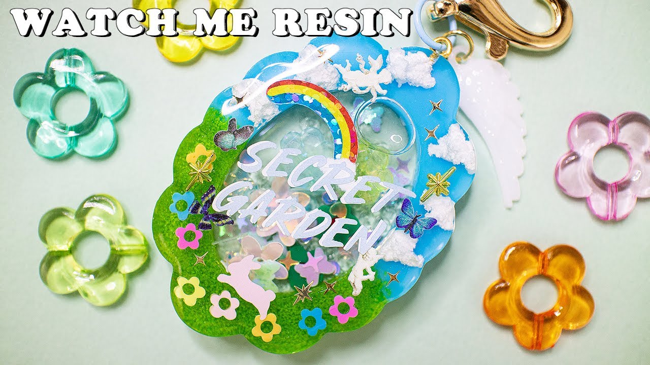ENG l 레진아트 l 신비로움 가득 ☁🌼🌲비밀 정원 쉐이커 / The Secret Garden Shaker with resin art