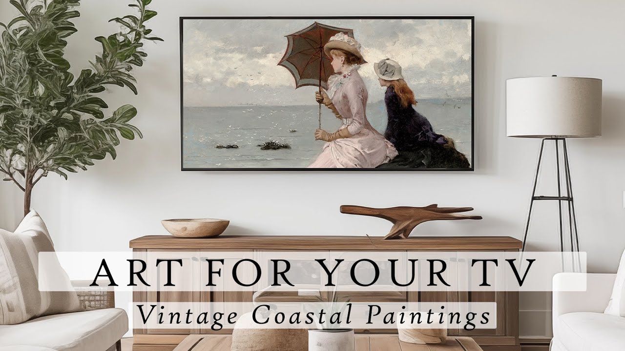 Vintage Coastal Paintings Art For Your TV | Nautical TV Art | Vintage Summer TV Art | 3 Hours