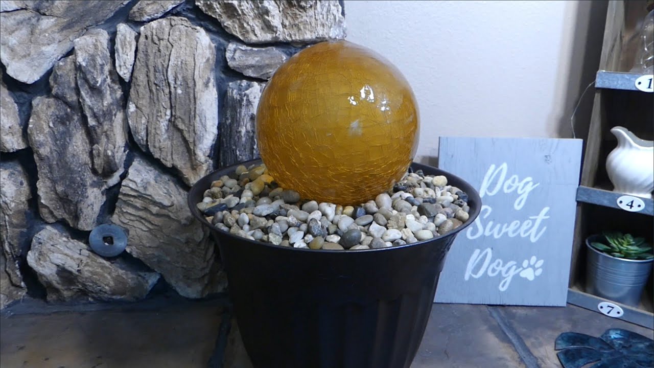 'On The Fly...DIY' Glass Globe Fountain