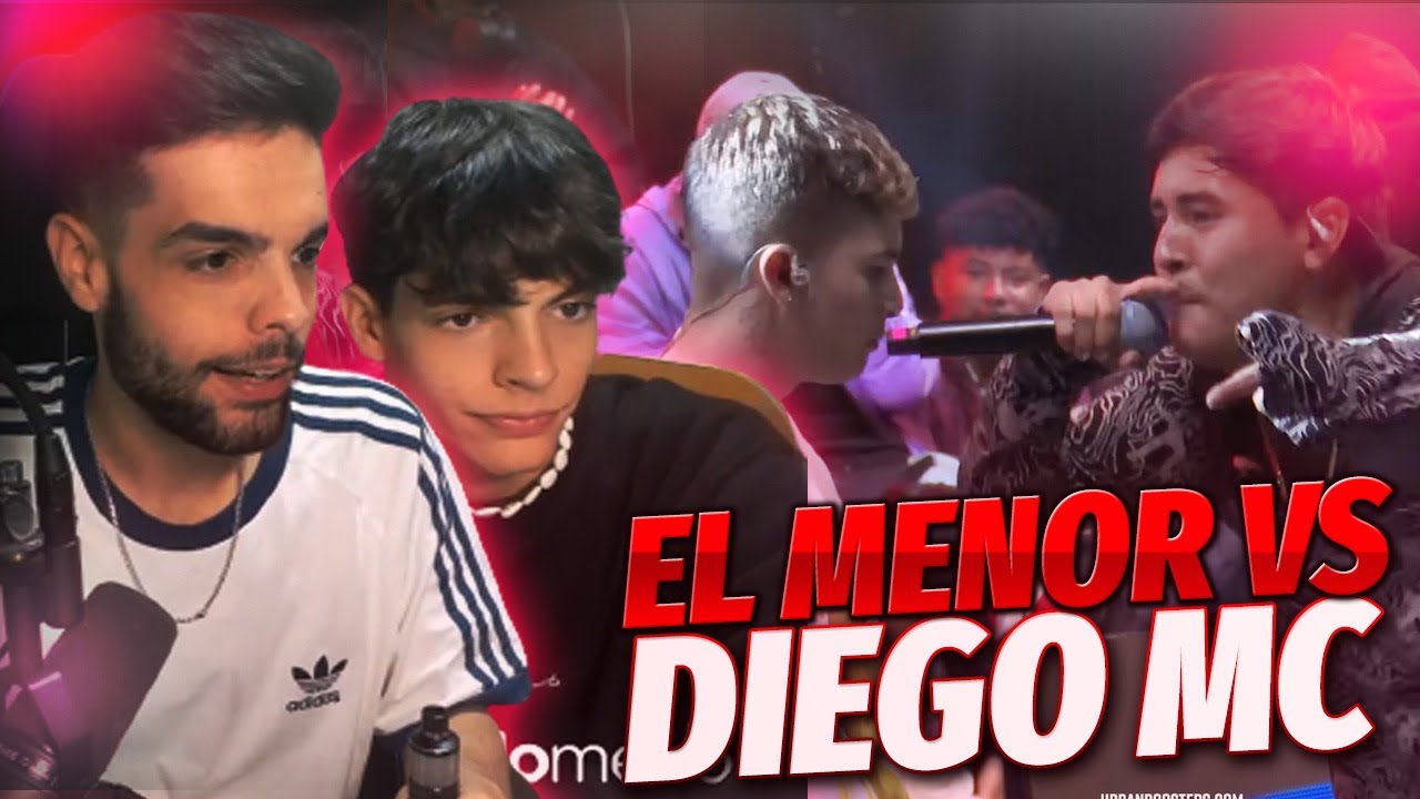 🔥EL MENOR ESTÁ LOQUÍSIMO Y EXPLOTA en FMS PERÚ🔥 | EL MENOR vs DIEGO MC con MI HERMANO PEQUEÑO