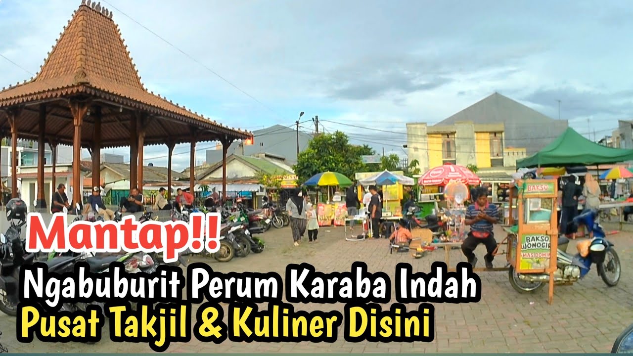 Ramadhan di Perum Karaba Indah Karawang - Suasana Berburu Takjil Sekitar Masjid Al Muhajirin