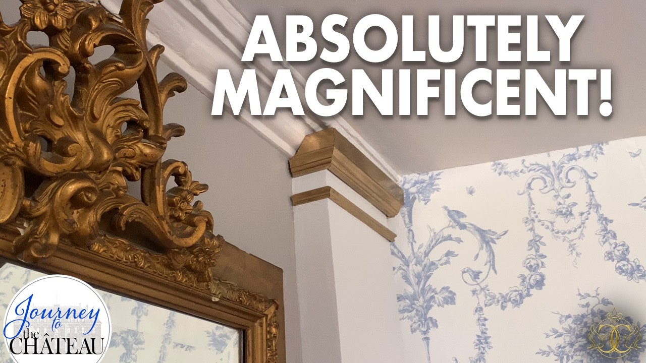 ABSOLUTELY MAGNIFICENT! Installing Beautiful Pilasters and Wallpaper