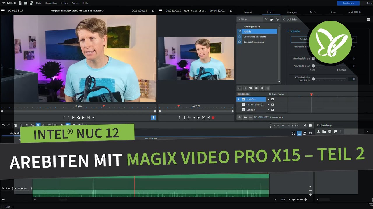 Intel NUC 12 Enthusiast Kit vorgestellt und mit Magix Video Pro X15 gearbeitet - Teil 2