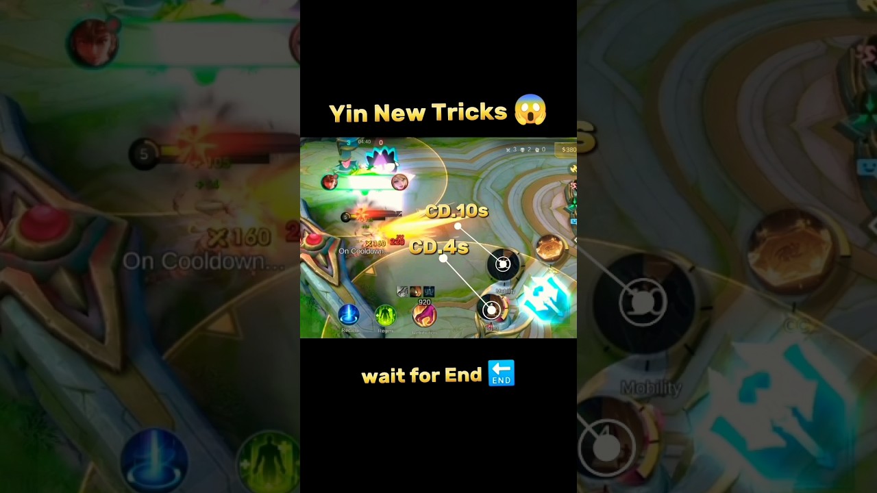 Yin New Wall Tricks ☠️ Mobile legends Tutorial#ml2b #mlbb #yin #tricks