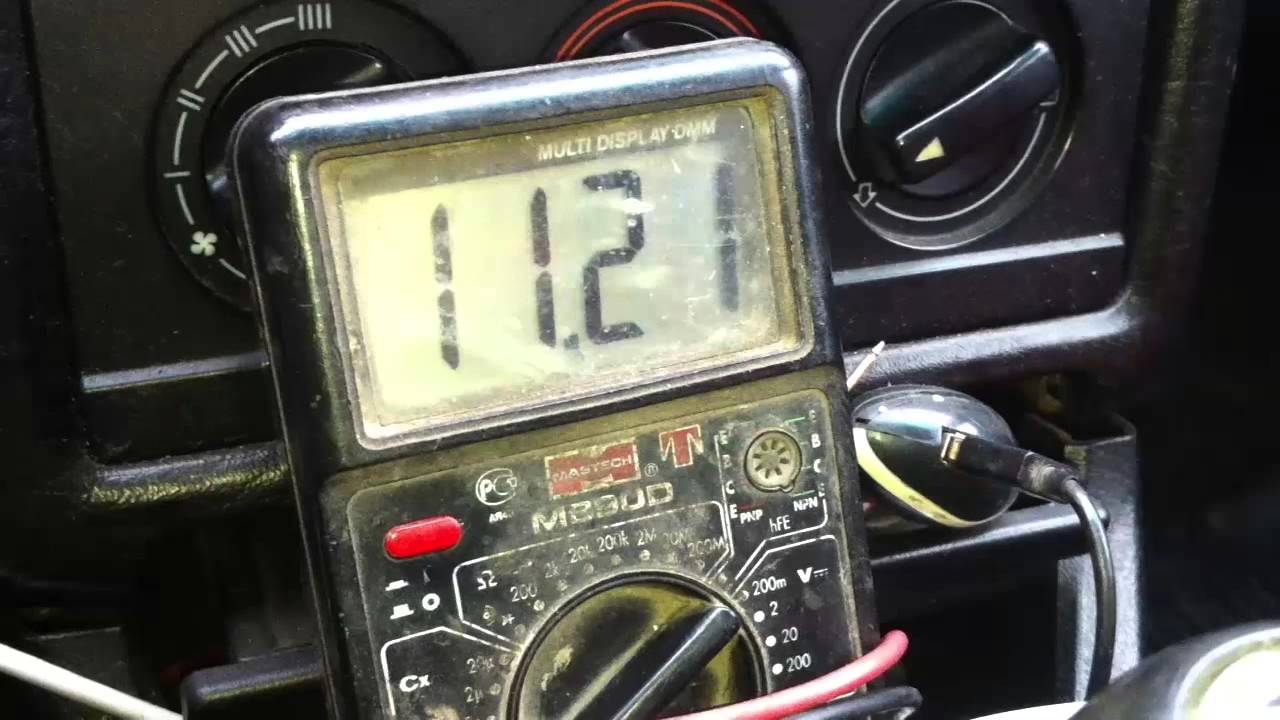 Проверка тока ЭГРД Audi 80 1.8 JN KE-Jetronic