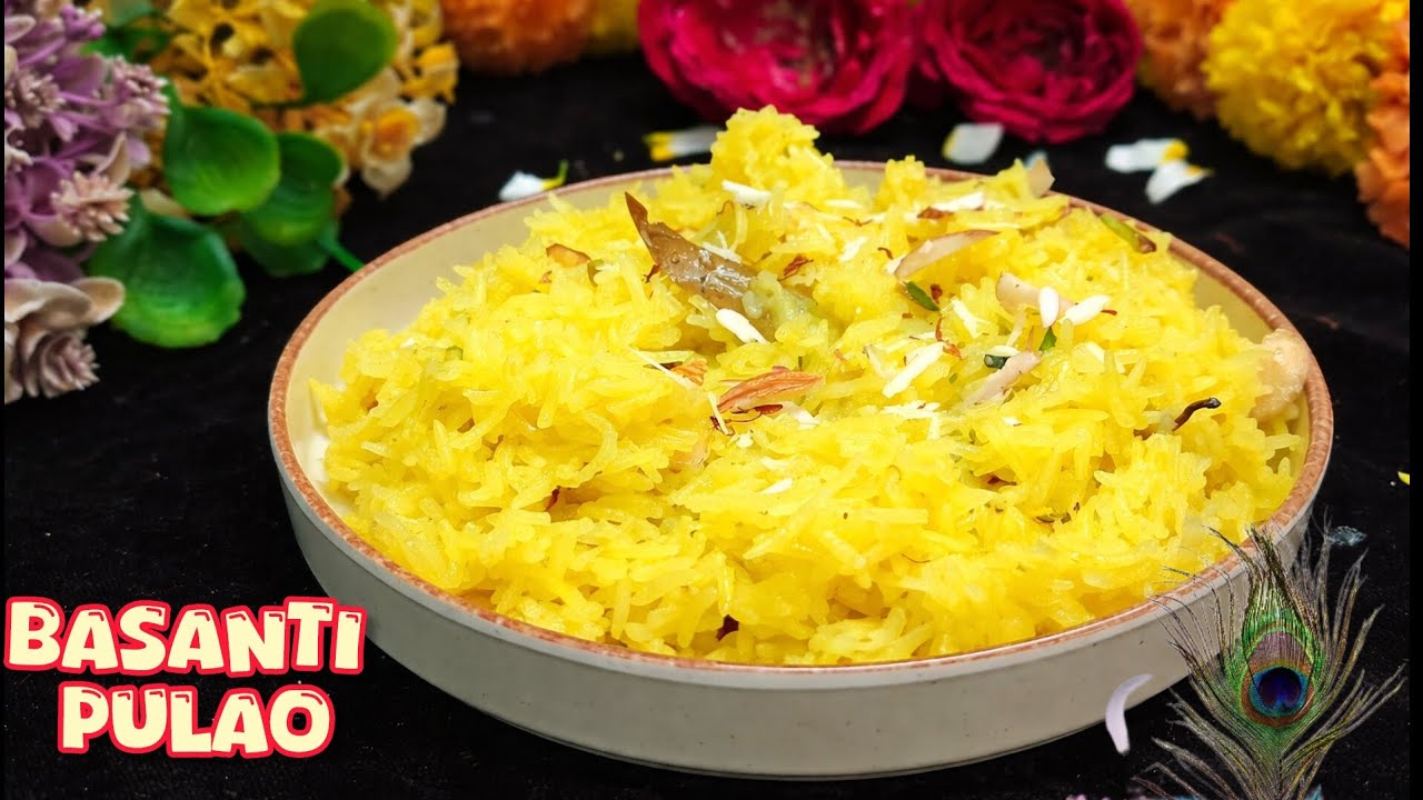🙏बसंत पंचमी पर बनाए खिले-खिले पीले मीठे चावल👍 Perfect नाप केसाथ-Meethe Chawal Recipe-Sweet Pulao