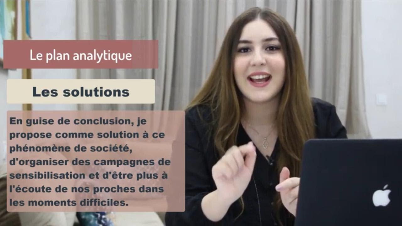 Le plan analytique: Production écrite 1bac منهجية كتابة موضوع انشائي
