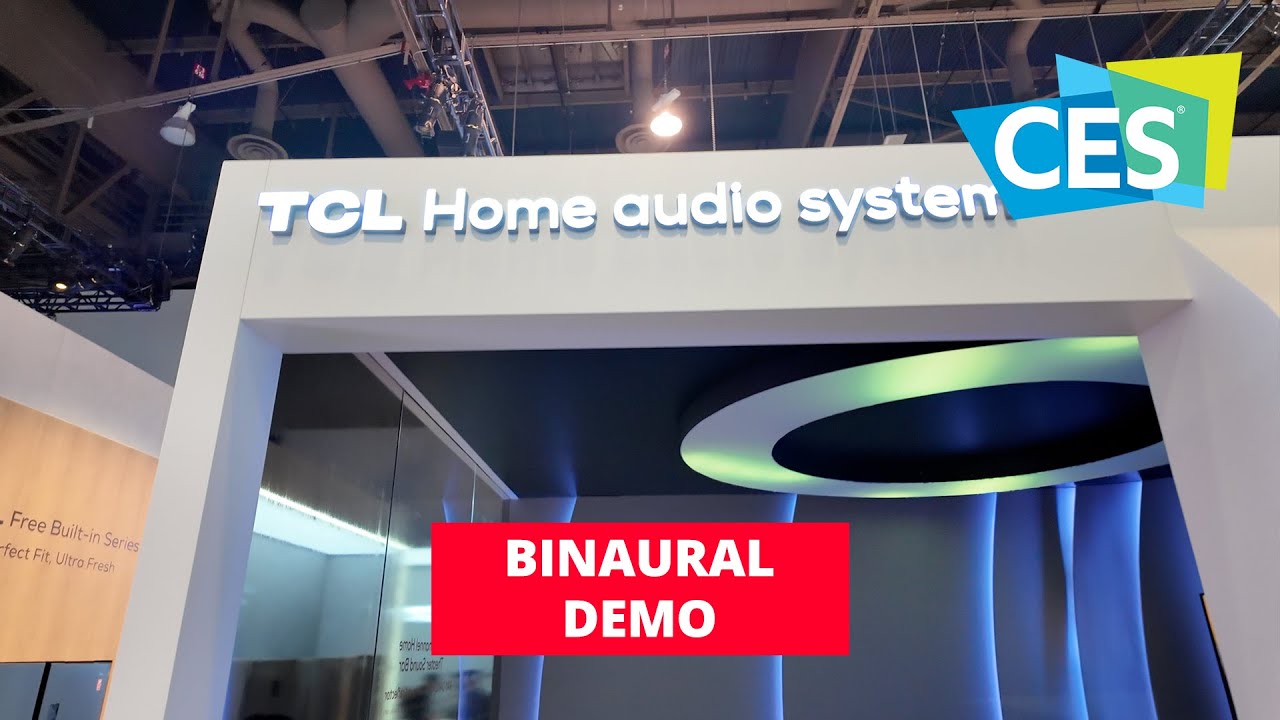 TCL Q85H 7.1.4 Soundbar Binaural Demo CES 2024