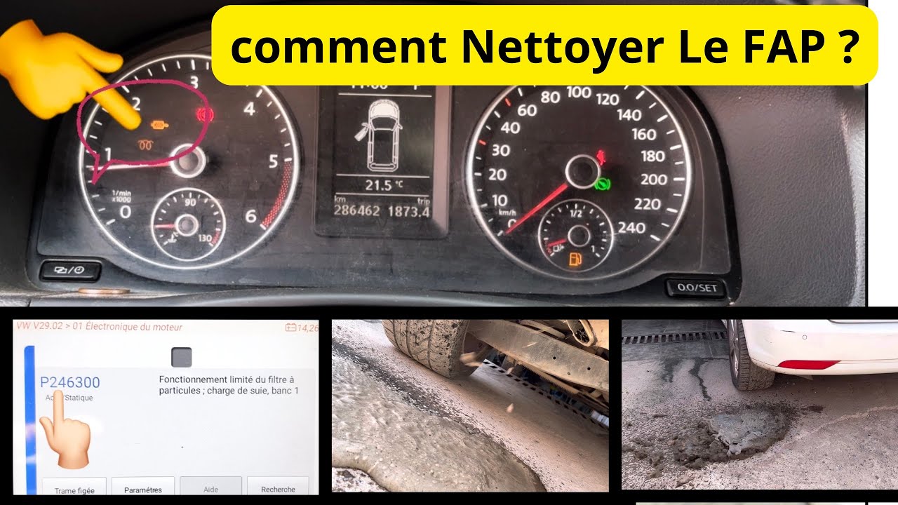 comment décharger un filtre à particules sans démonter sur vw touran - Golf - Tiguan 