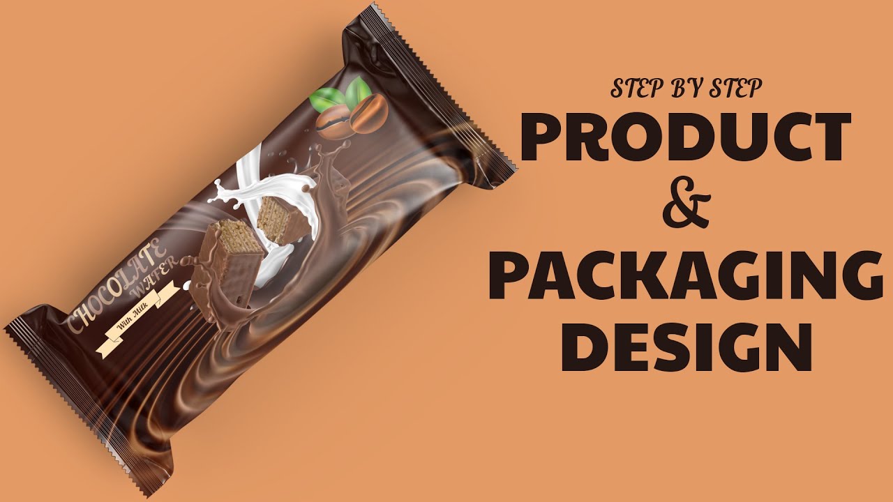 How To Design A wafer Chocolate Bar - Package Design and Product Design – Illustrator Tutorial